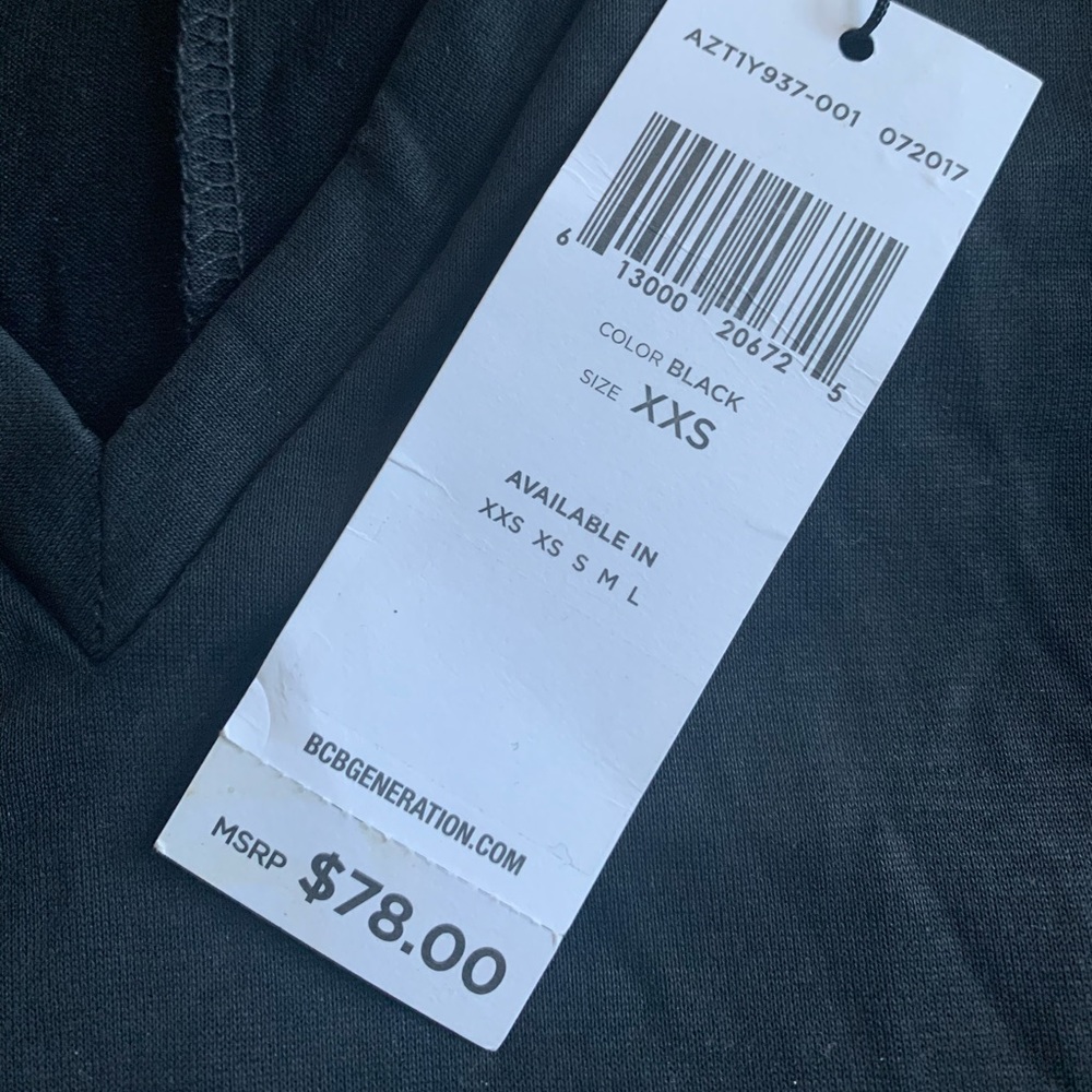 NWT BCBGeneration Ruffle Sleeve Top - Picture 6 of 6